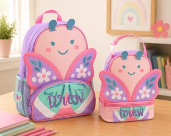 Children's Sidekick Backpack and Lunchpal Set: Embroidery Personalization 