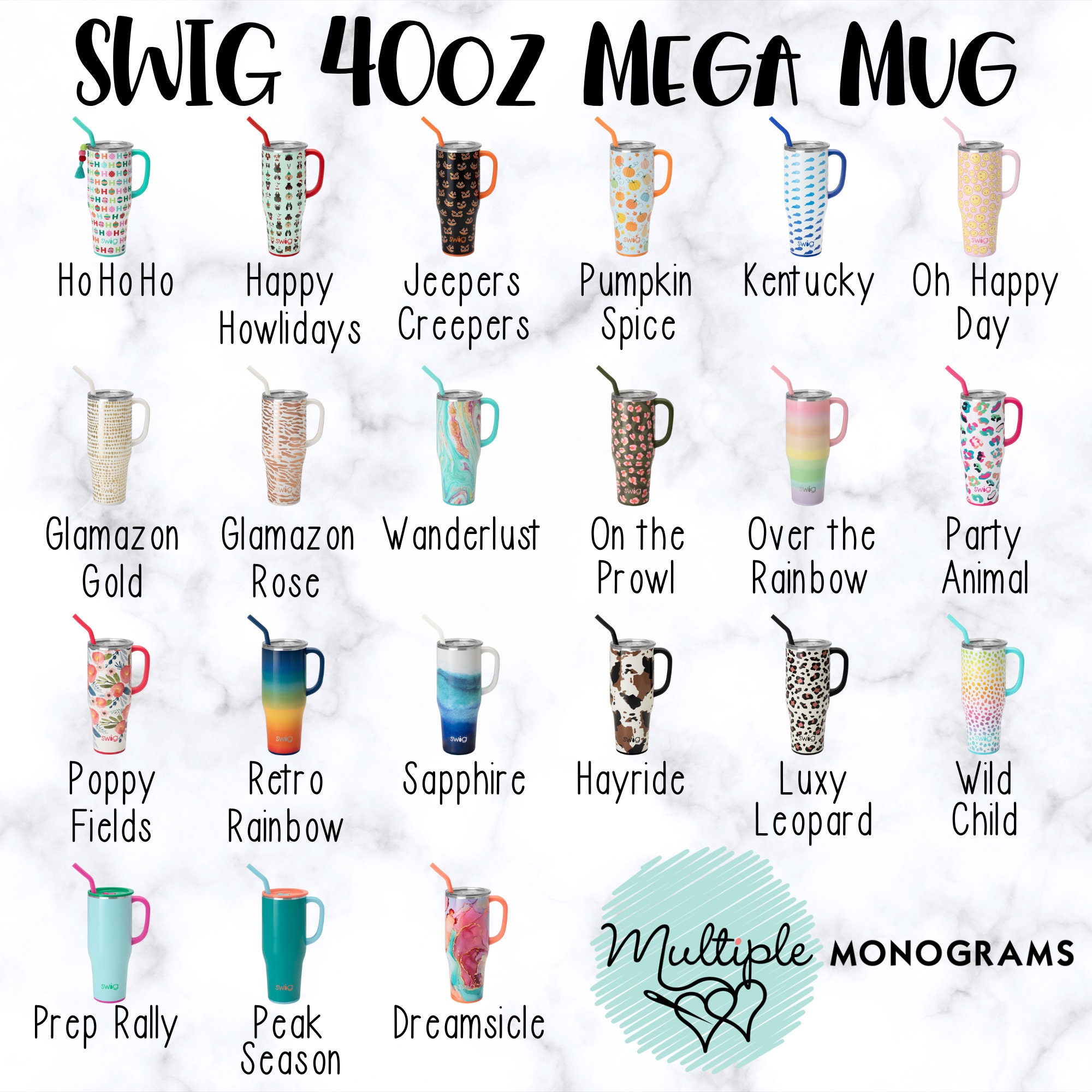 Swig 40 oz Mega Mug Over The Rainbow