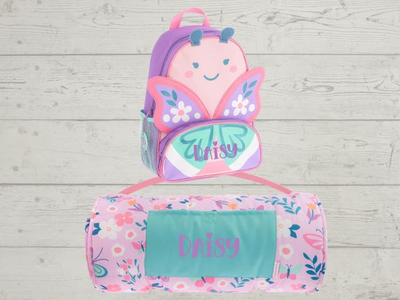 Children's All Over Print Nap Mat and Sidekick Set Stephen Joseph with Embroidery Personalization