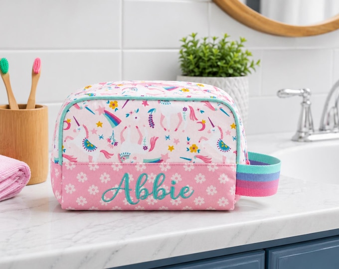 Children's All Over Print Toiletry Bag FREE Embroidery Personalization