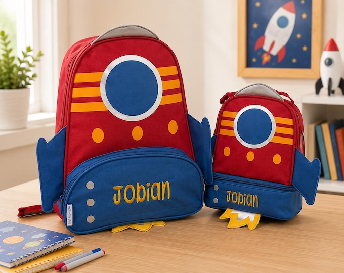 Children's Sidekick Backpack and Lunchpal Set: Embroidery Personalization 