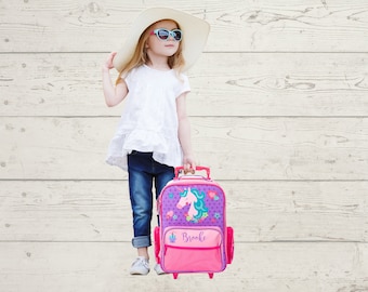 Children's Rolling Luggage: Carry-On Size, Embroidery Personalization