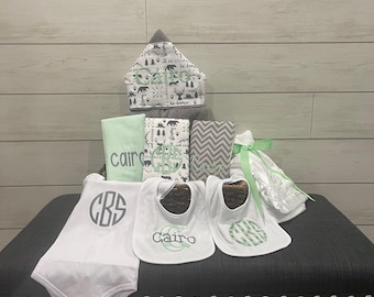 The Fairy Godmother Baby Gift Basket, Custom for boy or girl, baby shower gift, new baby present, monogrammed baby gift basket