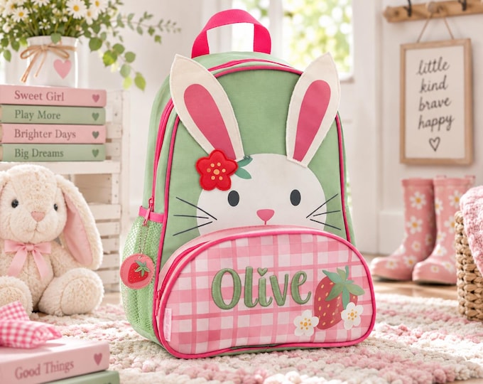 Personalized Kids Backpack with Embroidery: Stephen Joseph School Bag