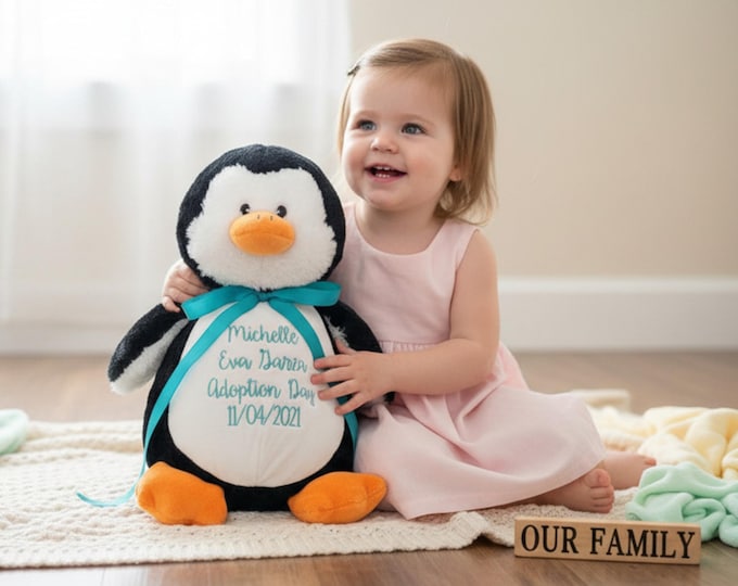 Personalized Stuffed Animal: Embroidered Keepsake Gift