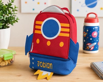 Personalized Childrens Lunchbox with Embroidery Personalization - Lunch Pal for Kids