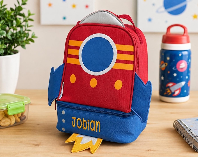 Personalized Childrens Lunchbox with Embroidery Personalization - Lunch Pal for Kids
