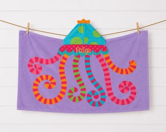 Children's Hooded Beach Towel FREE Personalization Embroidery