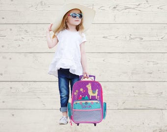 Children's Rolling Luggage: Carry-On Size, Embroidery Personalization