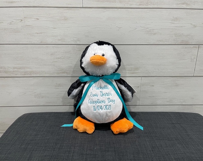 Personalized Stuffed Animal: Embroidered Keepsake Gift