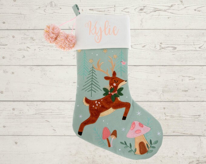 Personalized Christmas Stocking with name embroidered