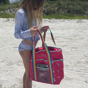 Kinder-Strandtasche mit Stickerei-Personalisierung