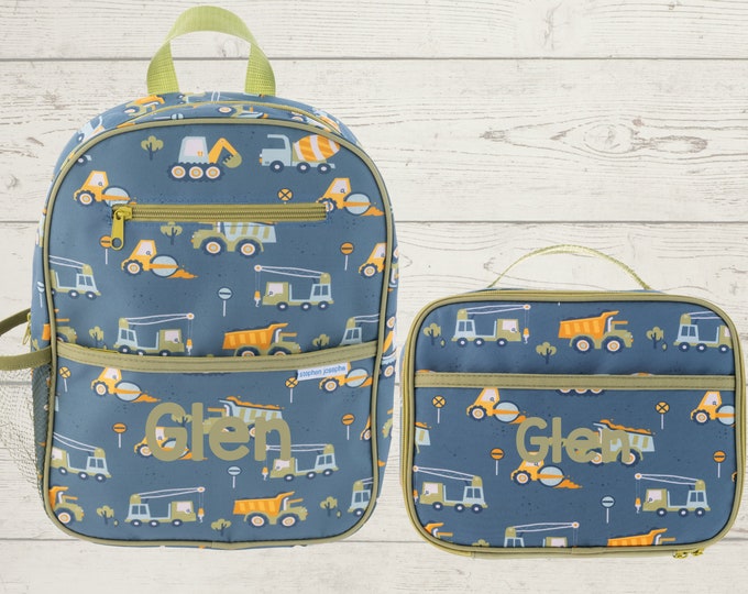 Junior Backpack and Lunchbox Set with Embroidery Personalization