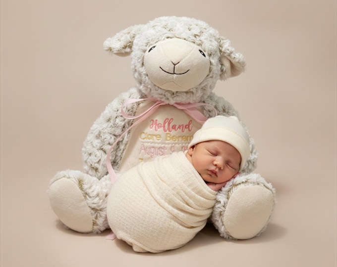 Personalized Stuffed Animal: Embroidered Keepsake Gift