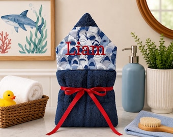 Monogrammed Hooded Baby Towel: Custom Kids Bath Towel