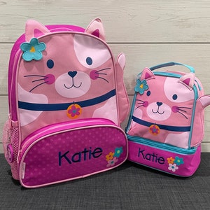Ensemble sac à dos et déjeuner pour enfants avec broderie personnalisée