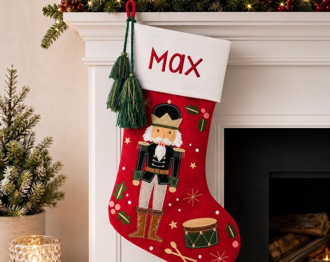Personalized Christmas Stocking with name embroidered