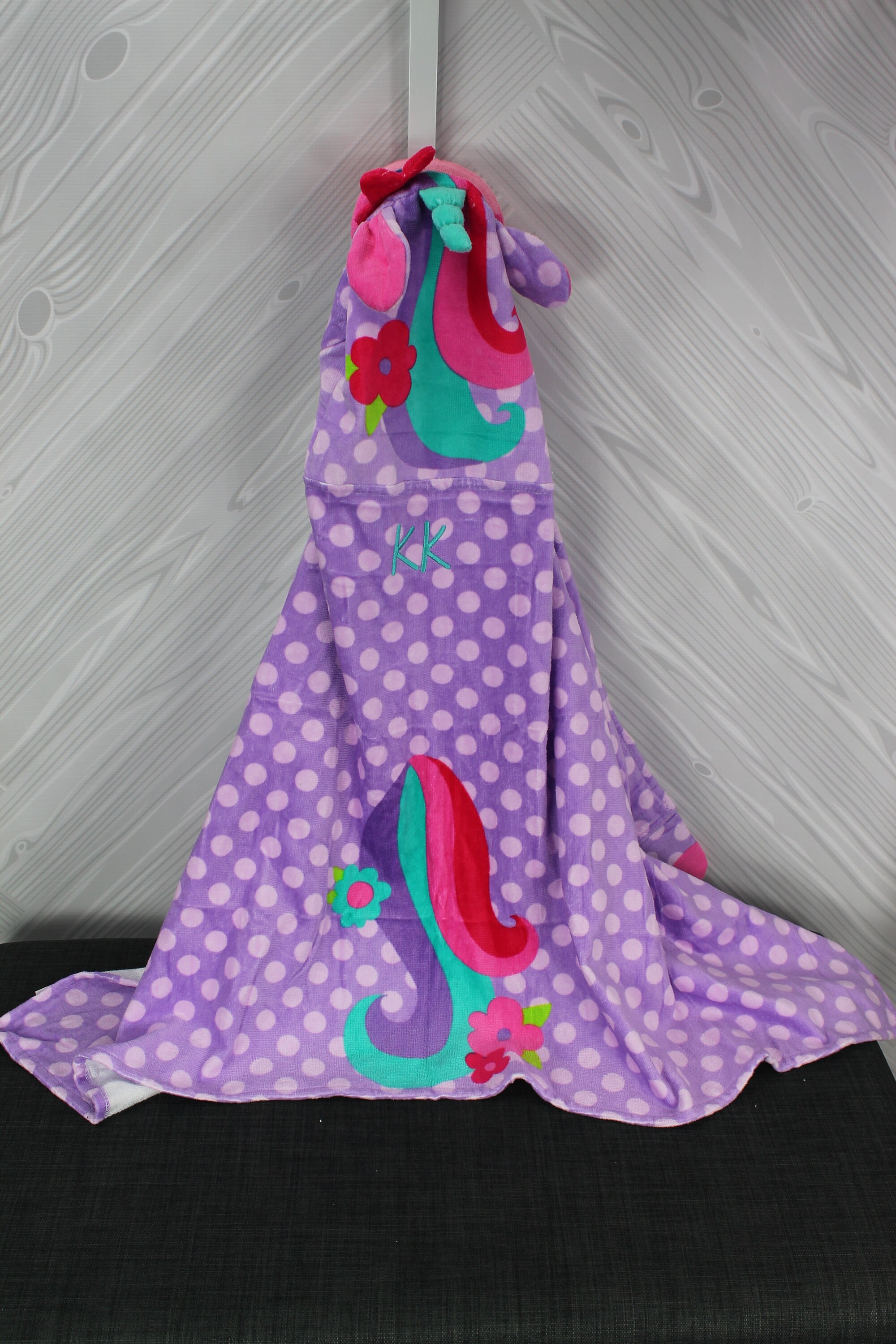 unicorn hooded beach towel
