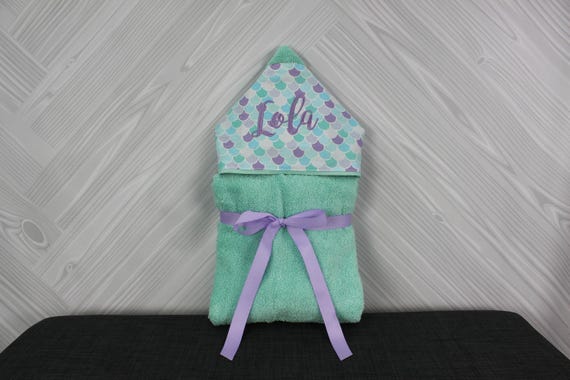 Monogrammed Hooded Baby Towel: Custom Embroidered Gift