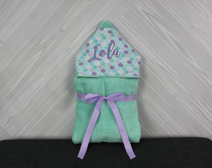 Monogrammed Hooded Baby Towel: Custom Embroidered Gift