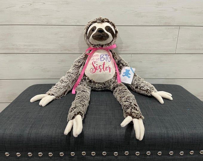 Personalized Stuffed Animal: Embroidered Keepsake Gift