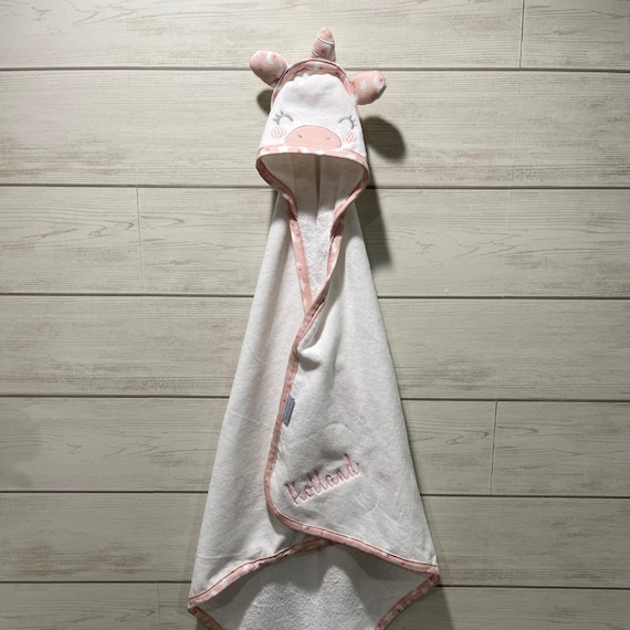 Personalized Baby Hooded Towel Set with Bath Mitt - Customizable for Your Little One