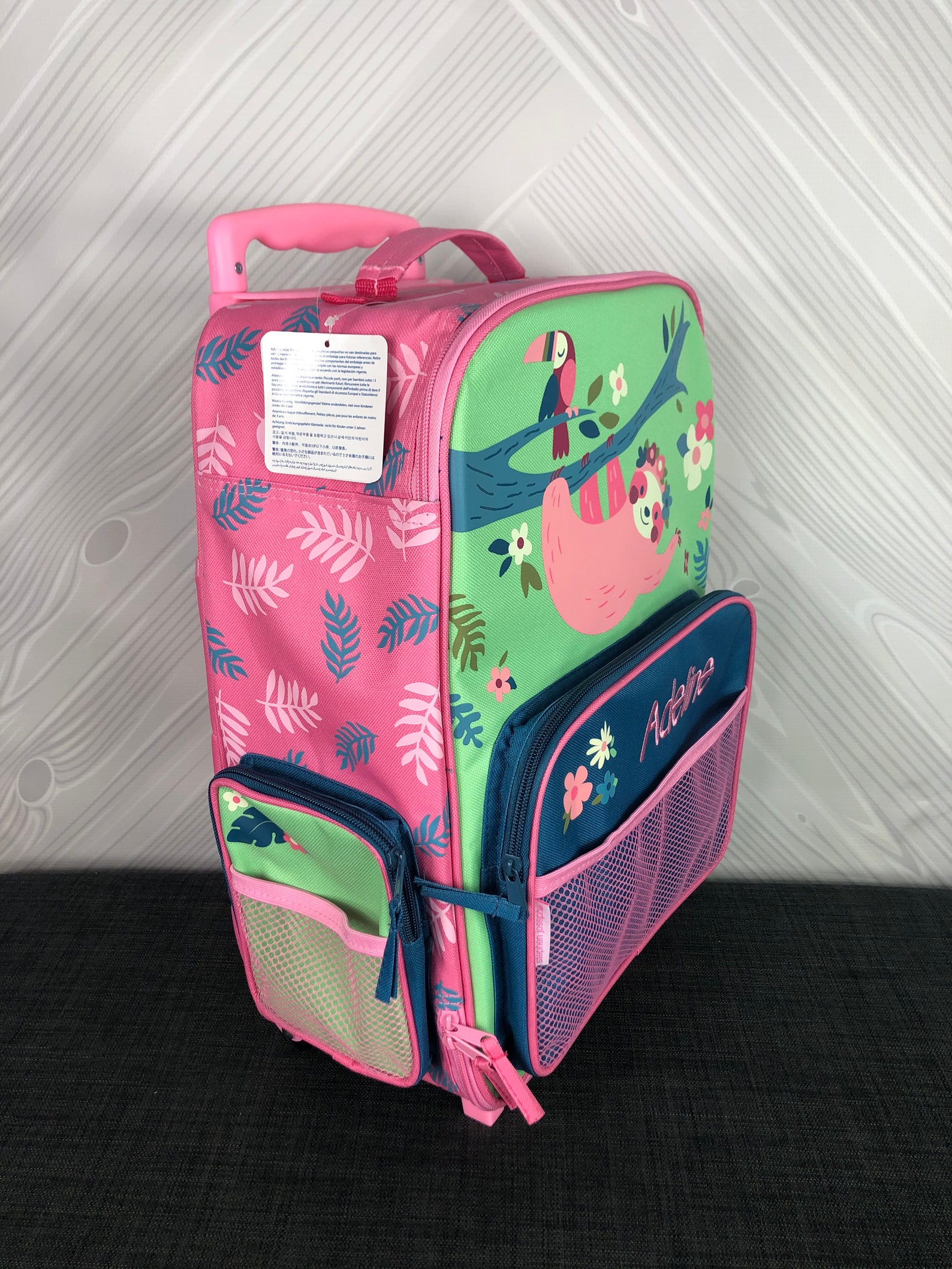 Children's Rolling Luggage FREE Embroidery Personalization Etsy