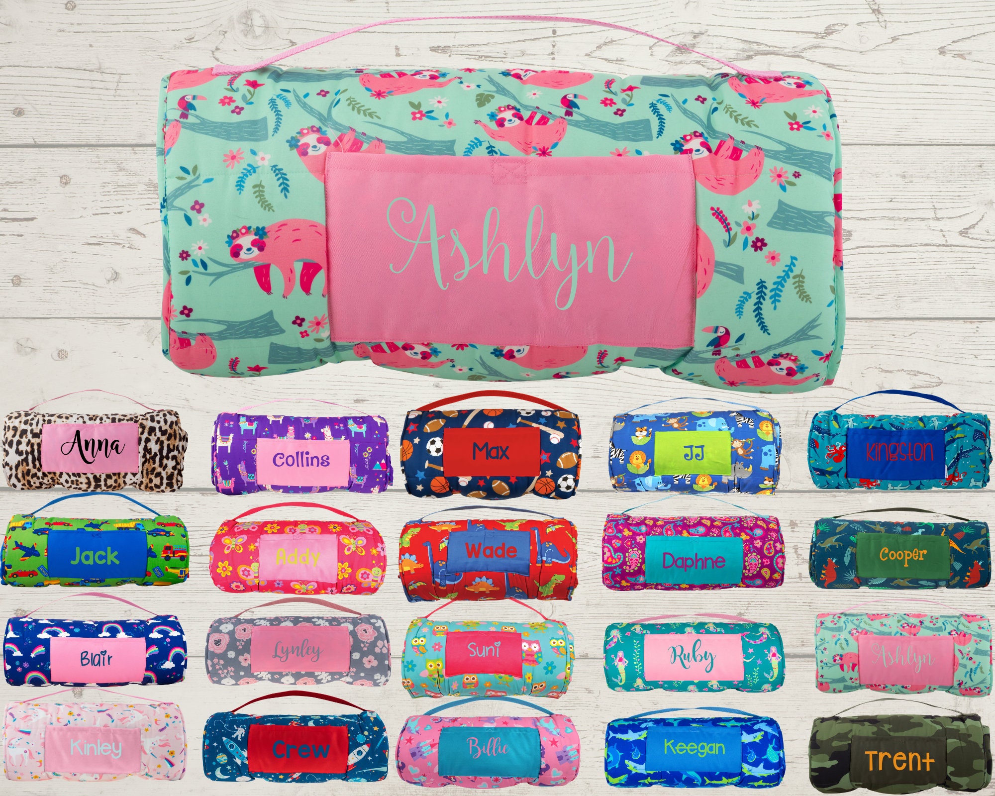 Children's Nap Mat With Attached Pillow and Blanket. Etsy