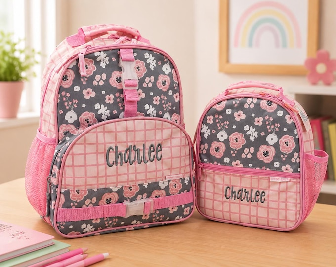 Children's Backpack and Lunchbox: Embroidery Personalization