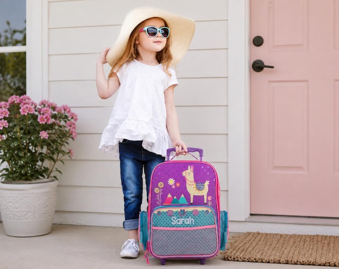 Children's Rolling Luggage: Carry-On Size, Embroidery Personalization