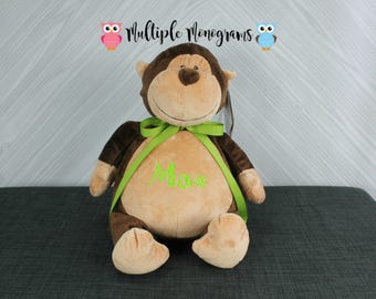 Personalized Embroidered Stuffed Animal: Baby Shower Keepsake