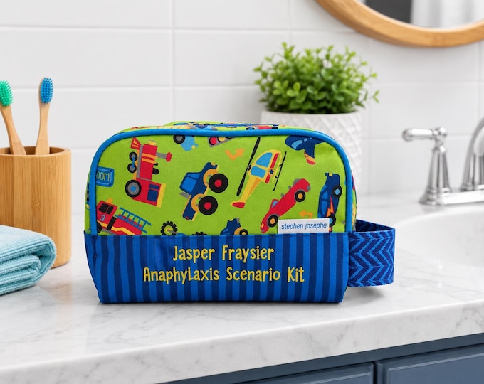 Children's All Over Print Toiletry Bag FREE Embroidery Personalization