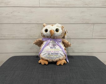 Personalized Stuffed Animal: Embroidered Keepsake Gift