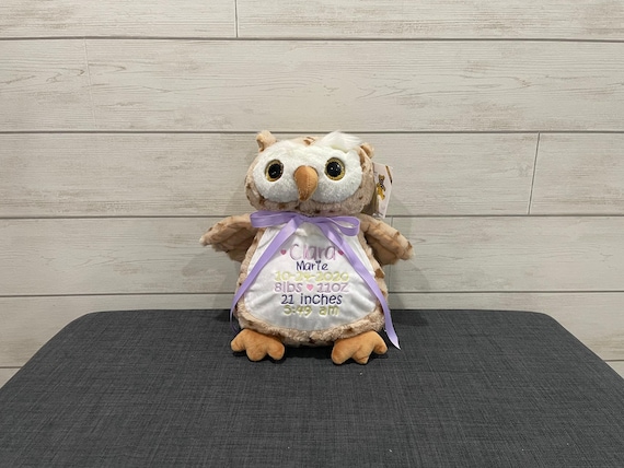 Personalized Stuffed Animal - Perfect Gift for Baby Showers Baptisms Adoptions Birthdays - Unique and One-of-a-kind Keepsake
