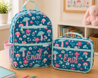Junior Backpack and Lunchbox Set with Embroidery Personalization