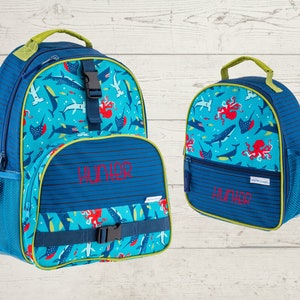 Ensemble sac à dos et boîte à lunch pour enfants Stephen Joseph avec broderie personnalisée