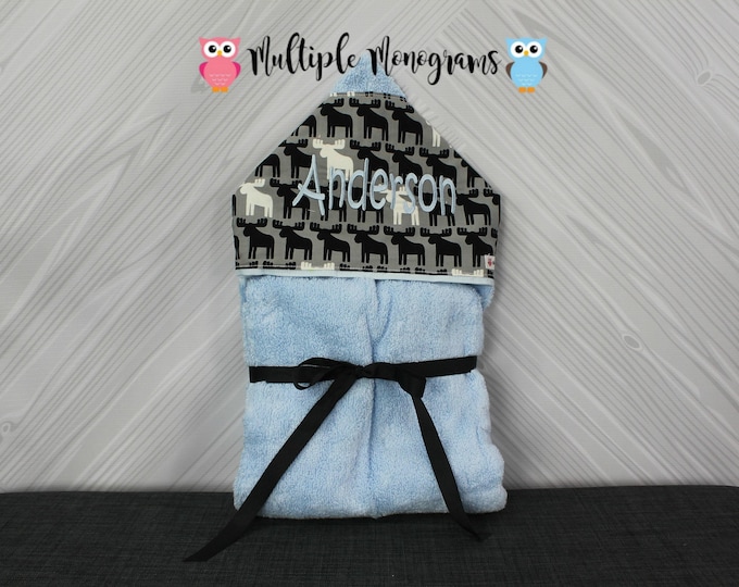 Monogrammed Hooded Baby Towel: Custom Kids Bath Towel