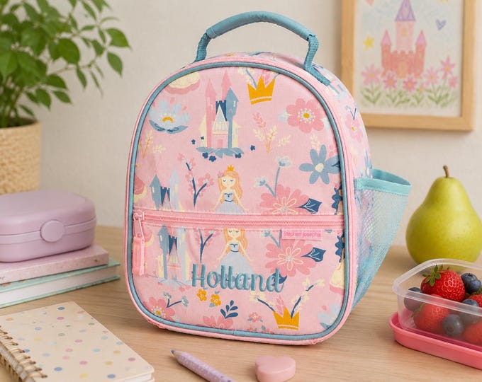 Personalized Childrens Lunchbox with Embroidery Personalization - Lunchbox for Kids