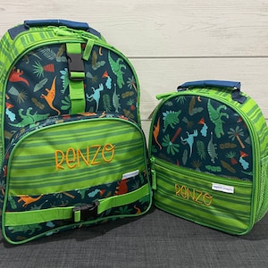 Ensemble sac à dos et boîte à lunch pour enfants Stephen Joseph avec broderie personnalisée