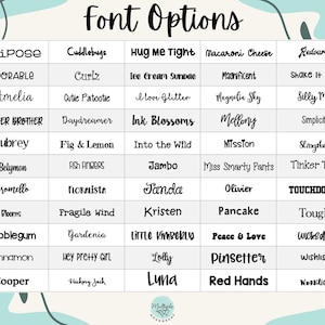 the font options for font options