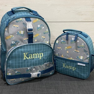 Ensemble sac à dos et boîte à lunch pour enfants Stephen Joseph avec broderie personnalisée