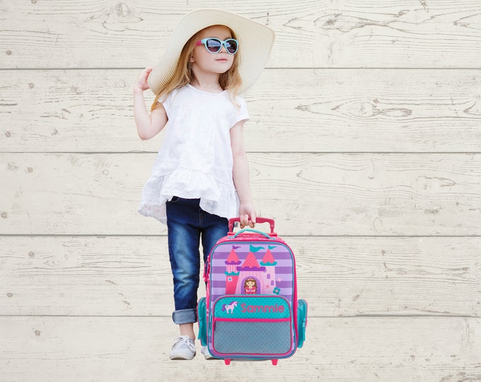 Children's Rolling Luggage: Carry-On Size, Embroidery Personalization