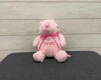 Personalized Stuffed Animal: Embroidered Keepsake Gift