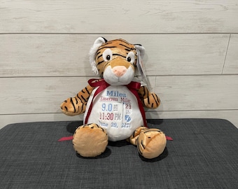 Personalized Stuffed Animal: Embroidered Keepsake Gift