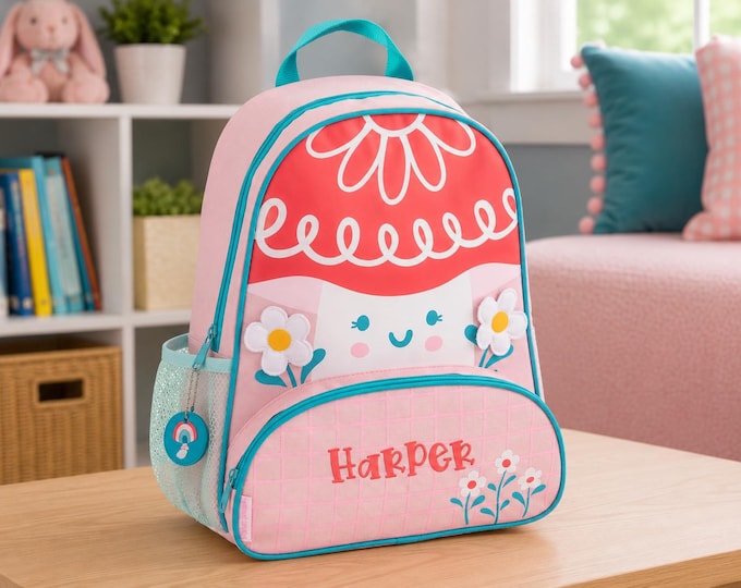Personalized Kids Backpack with Embroidery: Stephen Joseph School Bag