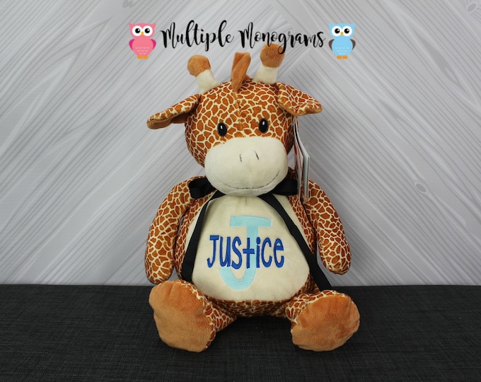 Personalized Stuffed Animal: Embroidered Keepsake Gift