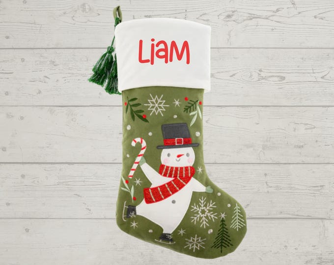 Personalized Christmas Stocking with name embroidered