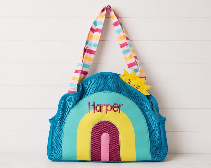 Children's Beach Bag and Sand Toys with Embroidery Personalization