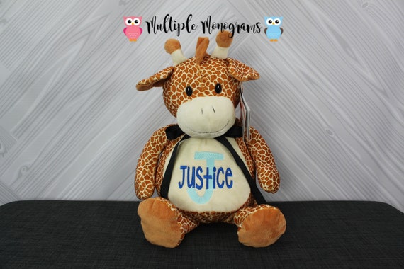 Personalized Stuffed Animal Completely Customizable Baby Shower New Baby Baptism Adoption Christmas Birthday Gift