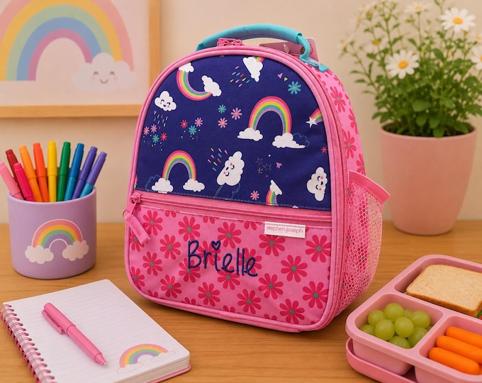 Personalized Childrens Lunchbox with Embroidery Personalization - Lunchbox for Kids